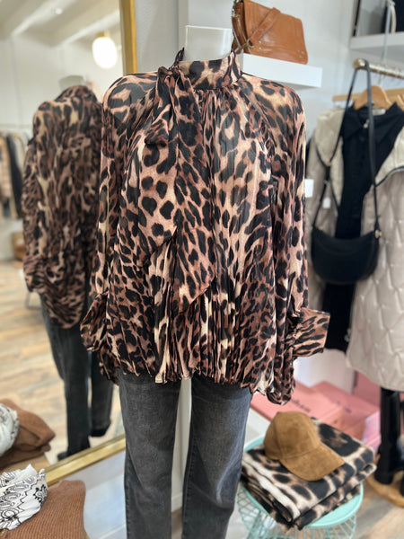 TRIDA blouse léopard