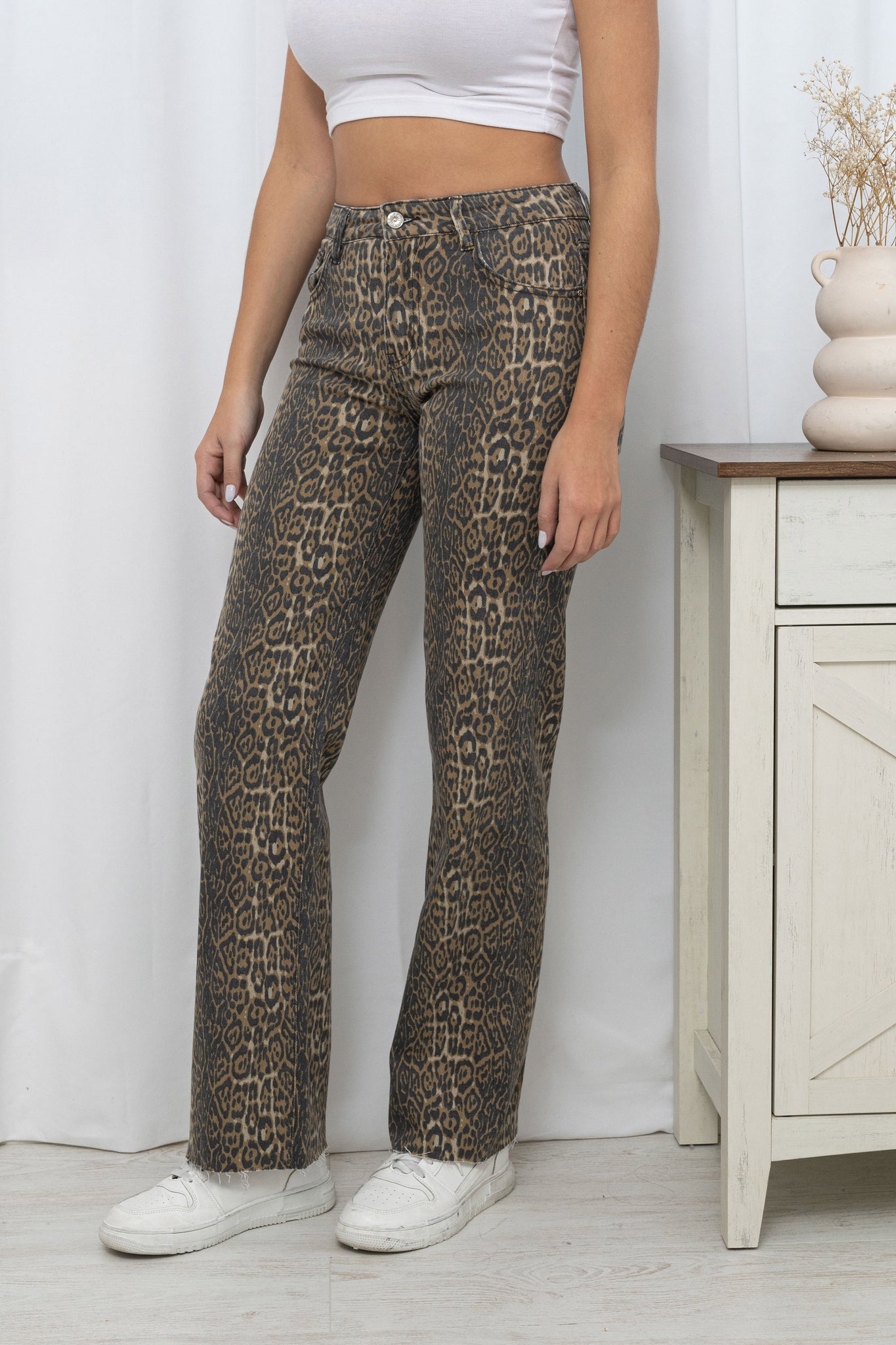 JIM pantalon leopard